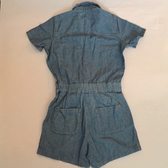 Madewell Denim Zip Romper - Picture 7 of 7
